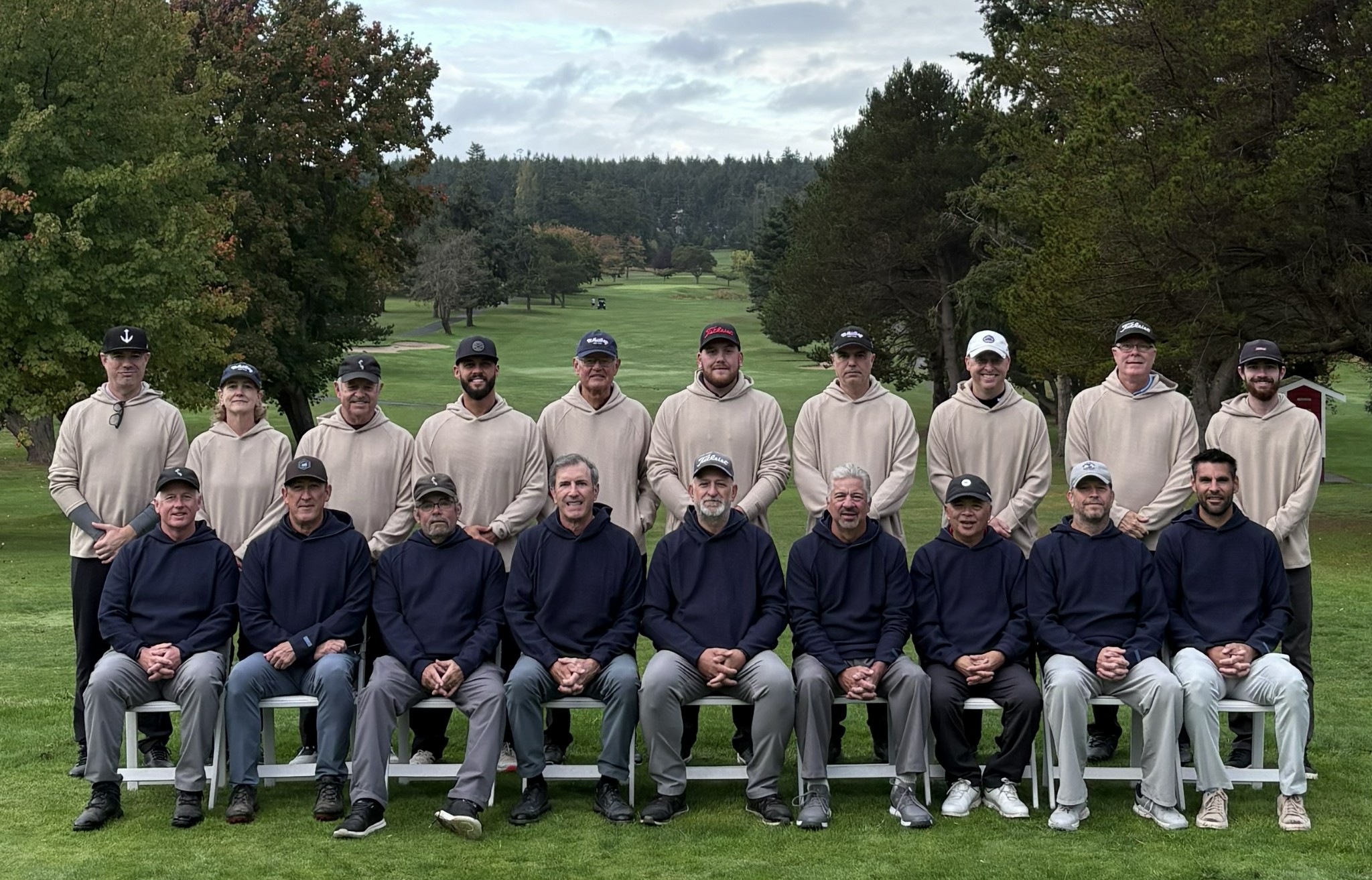 2026 President’s Cup players and captains on the golf course
